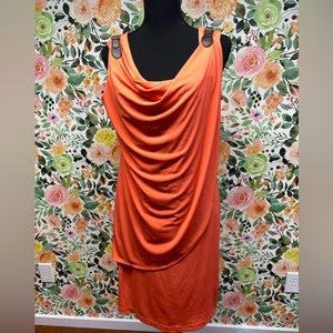 NWT Leslie Fay, Size 8 Melon Color, Cute Shoulder Accent